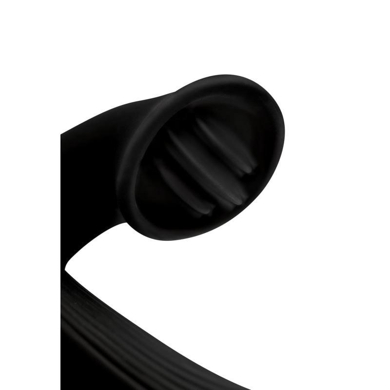 7x Bendable Silicone Clit Stimulating Vibrator - Black - Vibrators
