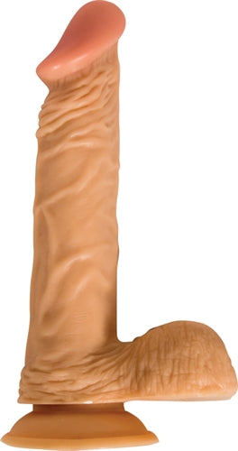 8" Vibrating All American-Whopper With Balls