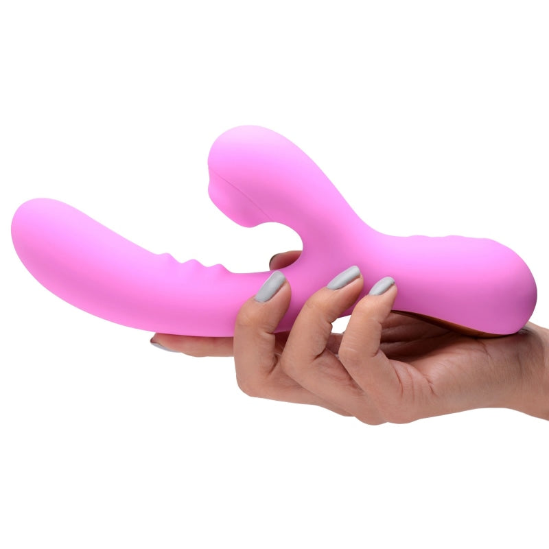 8x Silicone Suction Rabbit - Pink - Vibrators