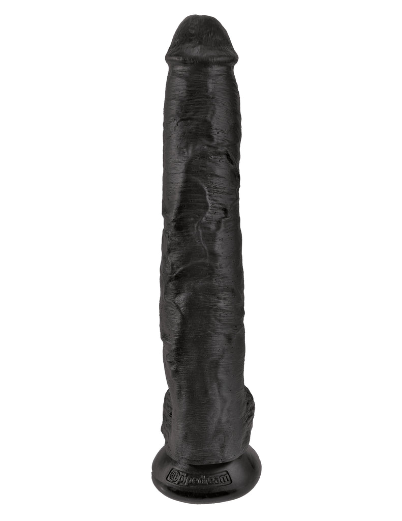 King Cock 14" Cock With Balls - Black