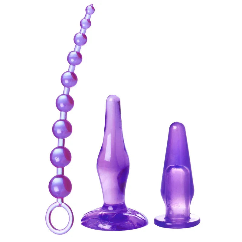 Amethyst Adventure 3 Pieces Anal Toy Kit - MyPleasure