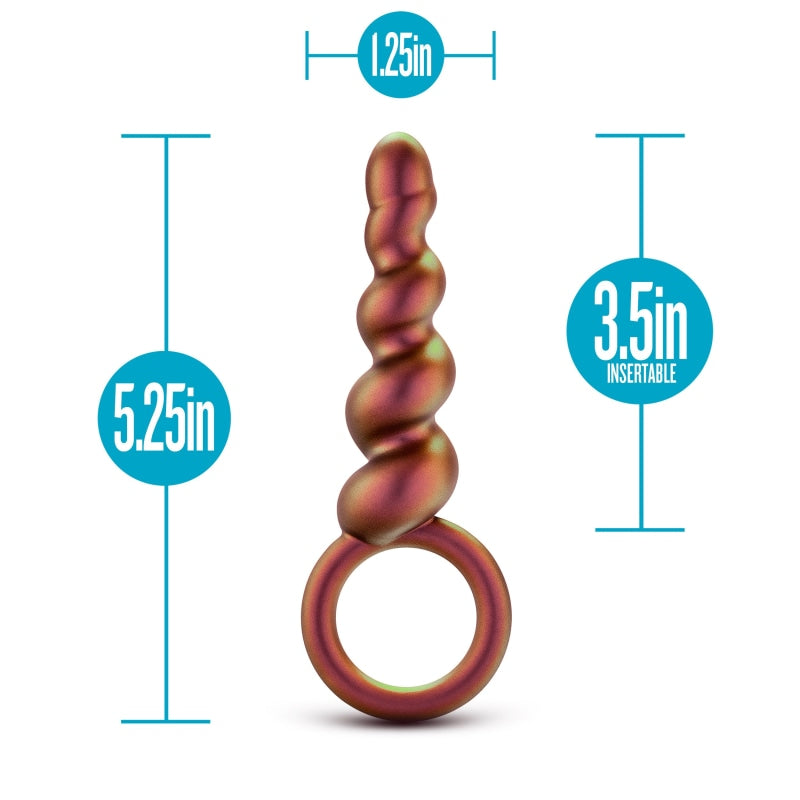 Anal Adventures Matrix - Spiral Loop Plug - Copper