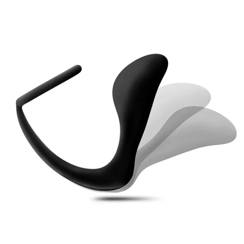 Anal Adventures - Platinum - Cock Ring Plug - Black - MyPleasure