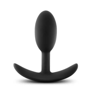 Anal Adventures - Platinum - Silicone Vibra Slim Plug - Small - Black - MyPleasure
