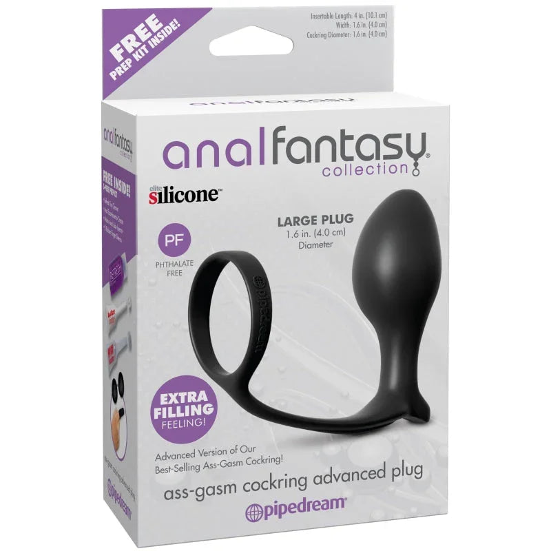 Anal Fantasy Collection Ass Gasm Cockring Advanced Plug - MyPleasure