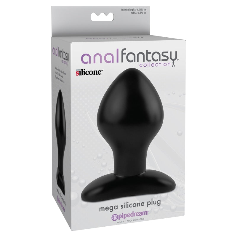 Anal Fantasy Collection Mega Silicone Plug - Black