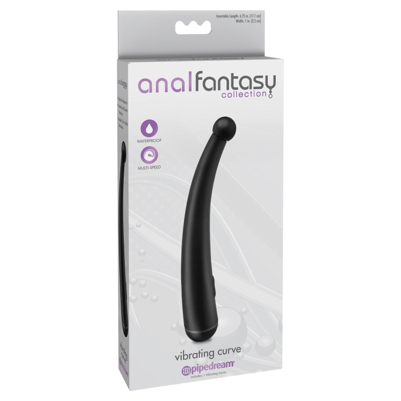 Anal Fantasy Collection Vibrating Curve - Black