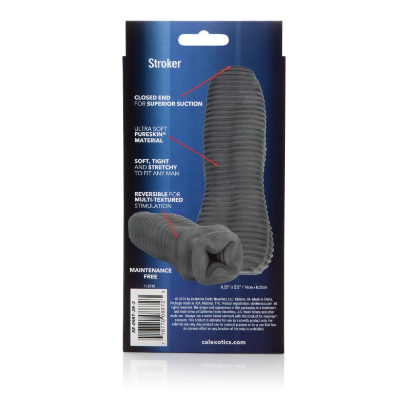 Apollo Reversible Closed End Stroker - Gray