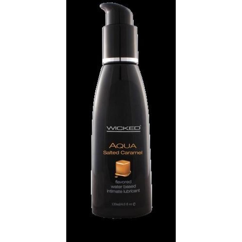 Aqua Salted Caramel Flavored Water-Based Intimate Lubricant 2 Oz. WS-90322