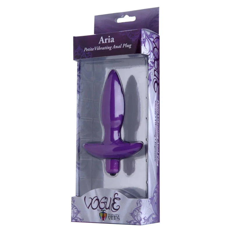 Aria Vibrating Silicone Anal Plug - Small - MyPleasure