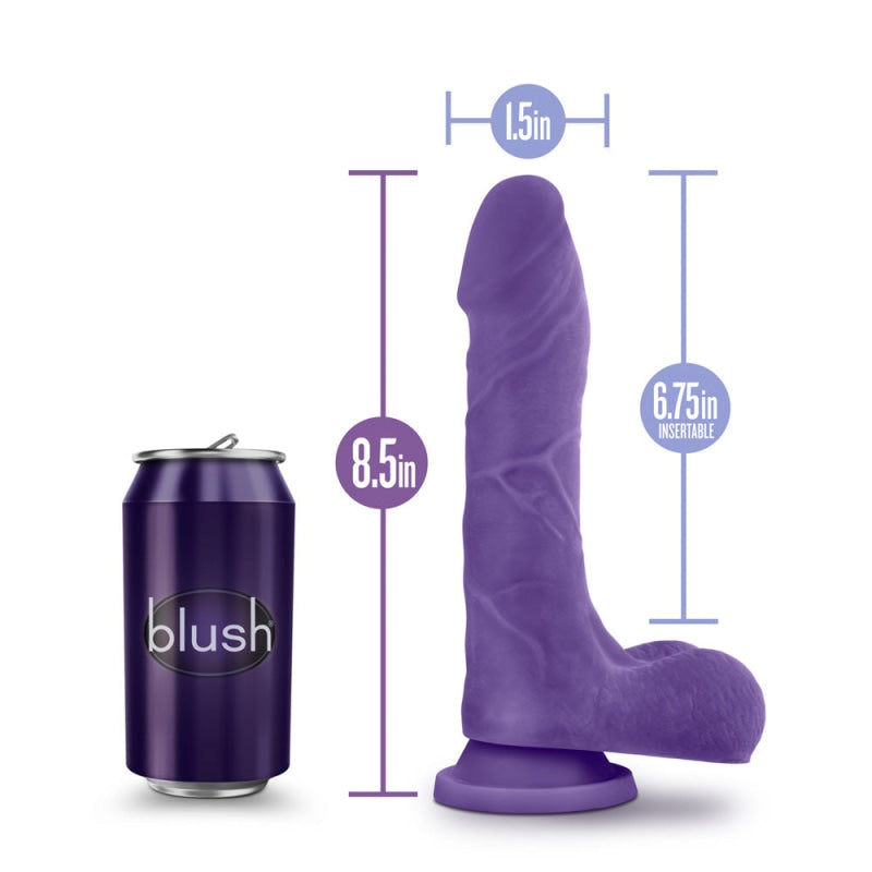 Au Natural - Bold - Thrill - 8.5 Inch Dildo -  Purple