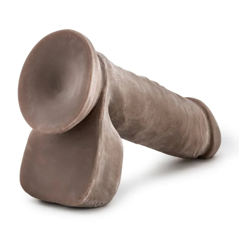 Au Naturel 8" Sensa Feel Dildo - Chocolate - MyPleasure