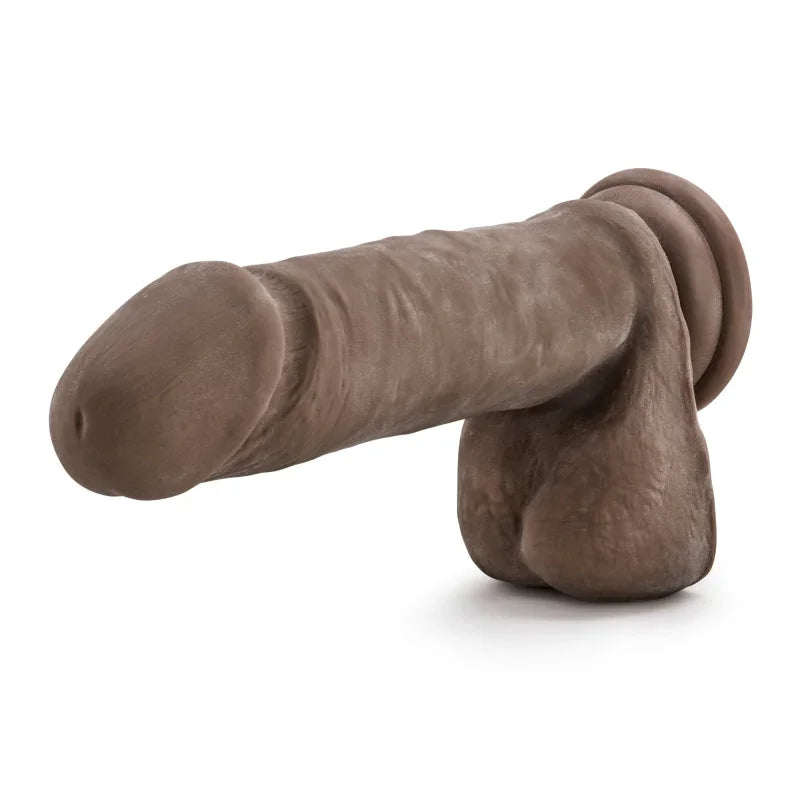 Au Naturel 8" Sensa Feel Dildo - Chocolate - MyPleasure