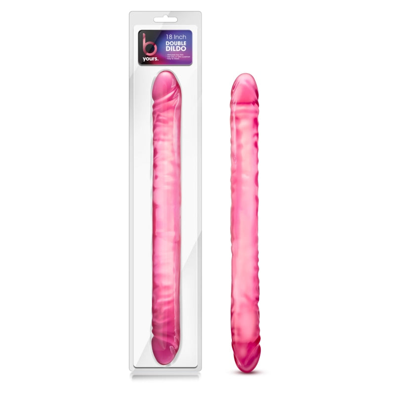 B Yours 18" Double Dildo - Pink