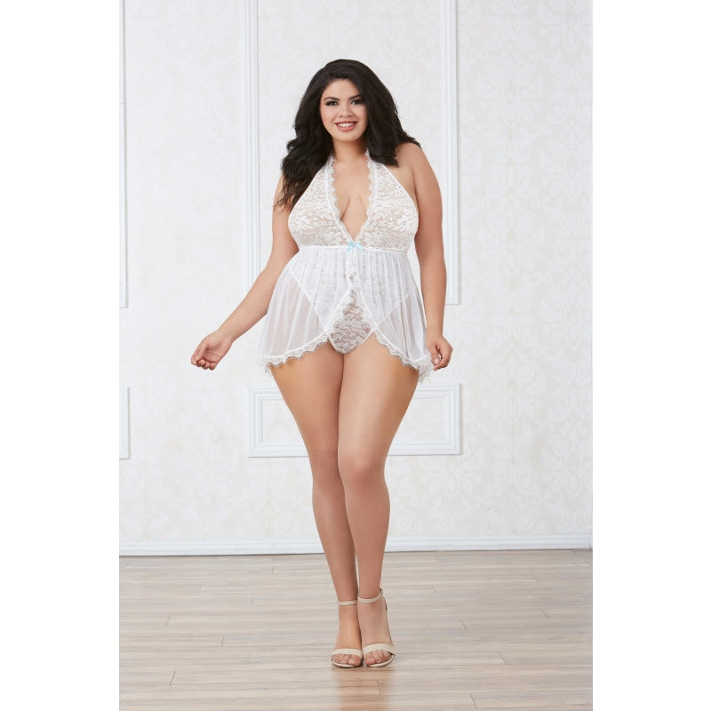 Babydoll - Queen Size - White DG-11513XWHTQ