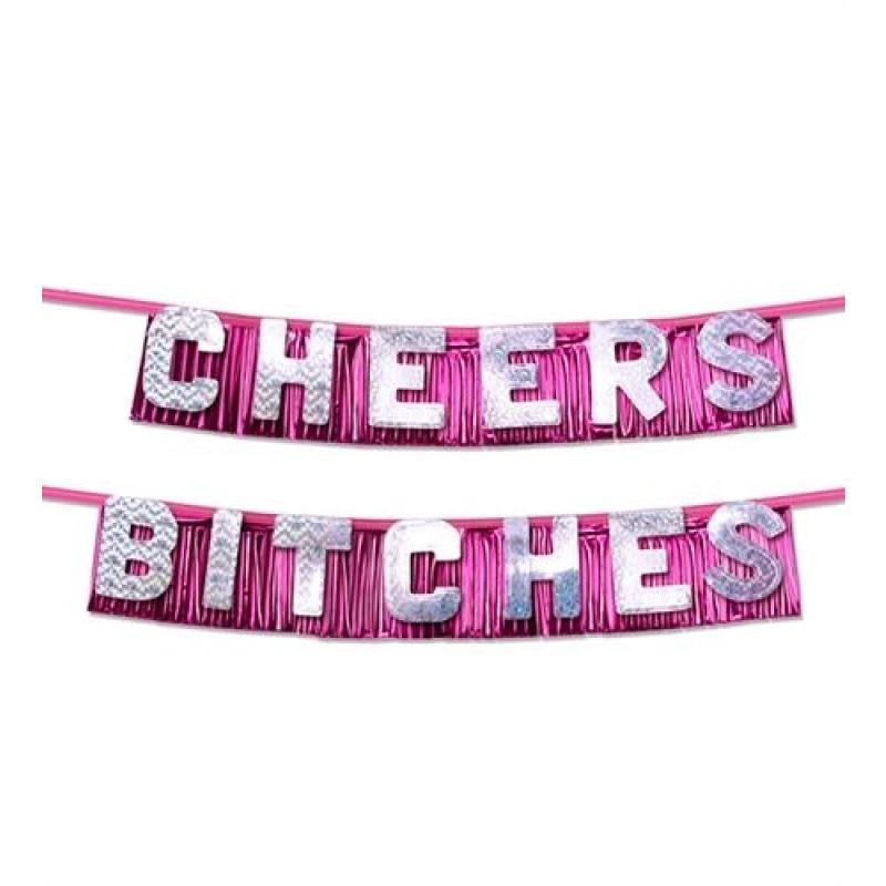 Bachelorette Party Favors Cheers Bitches Party  Banner PD6014-11