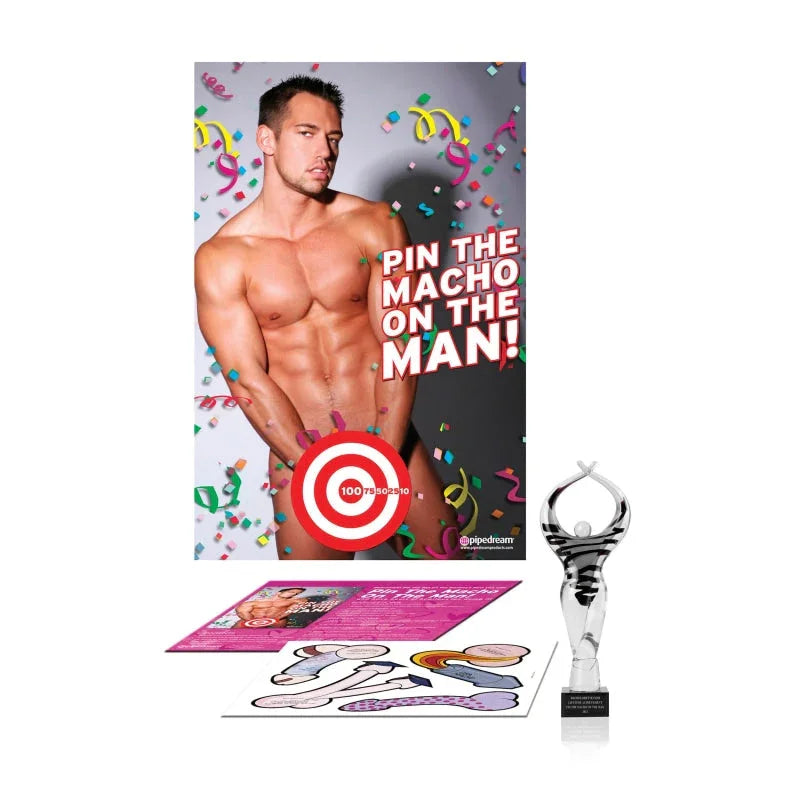 Bachelorette Party Favors Pin the Macho on the Man - MyPleasure