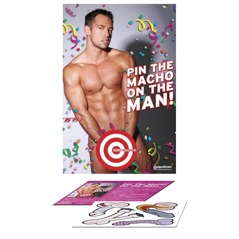Bachelorette Party Favors Pin the Macho on the Man - MyPleasure