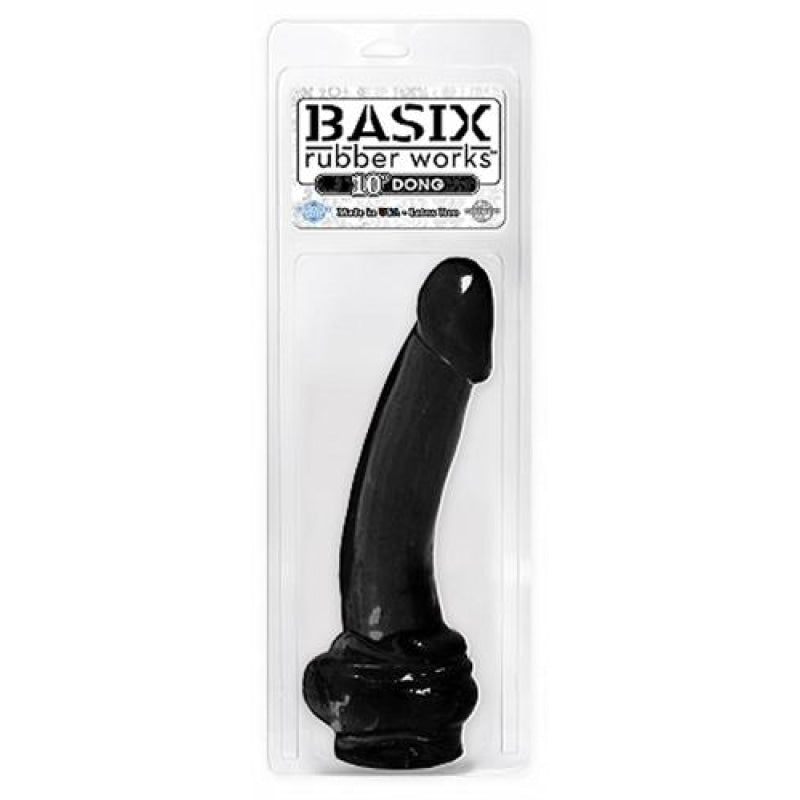 Basix Rubber Works - 10 Inch Dong - Black PD4207-23