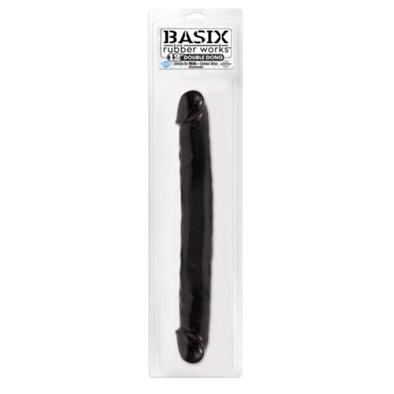 Basix Rubber Works 12 Inch Double Dong - Black PD4305-23