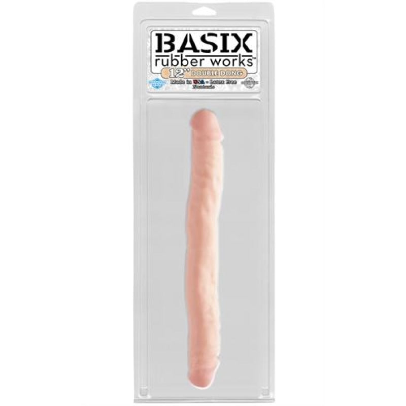 Basix Rubber Works 12 Inch Double Dong - Flesh PD4305-21