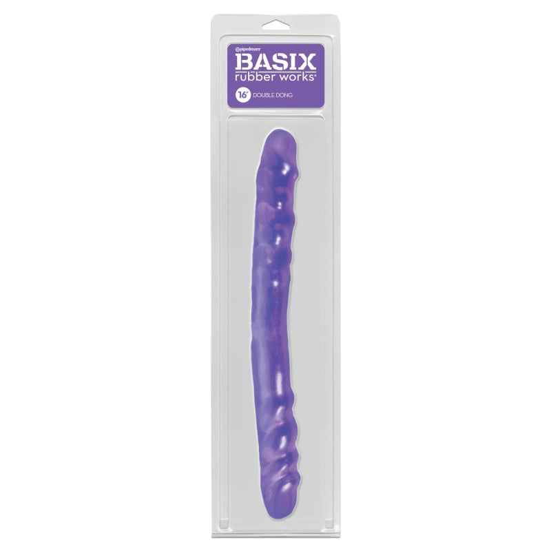 Basix Rubber Works 16 Inch Double Dong - Purple