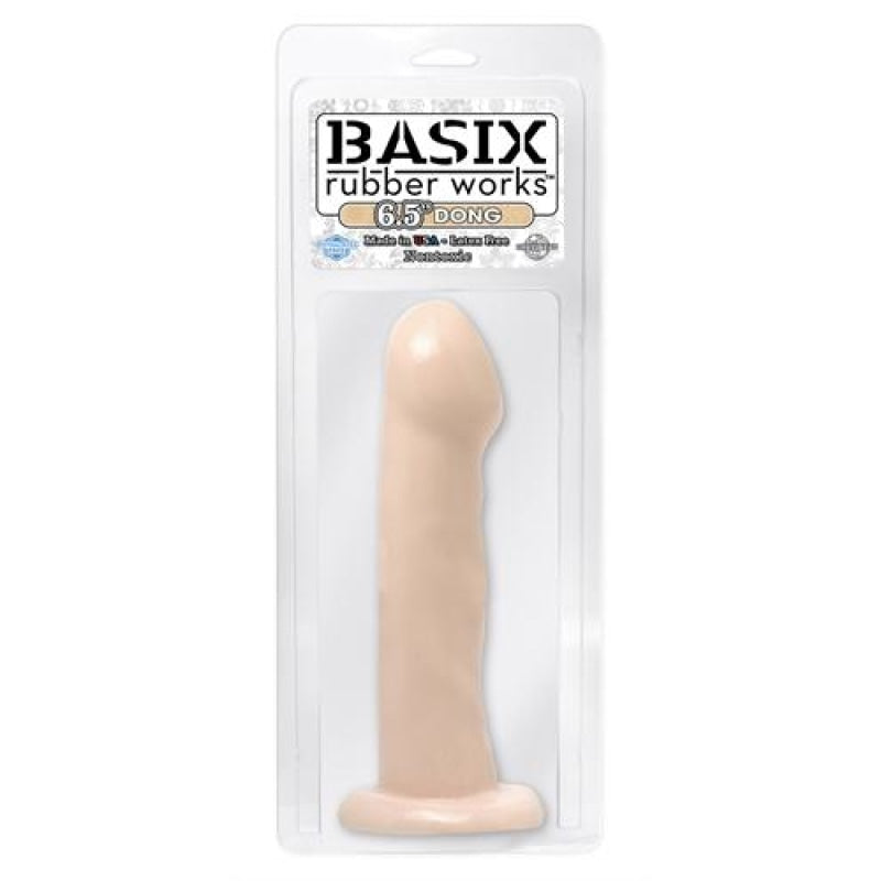 Basix Rubber Works - 6.5 Inch Dong With Suction Cup - Flesh PD4208-21