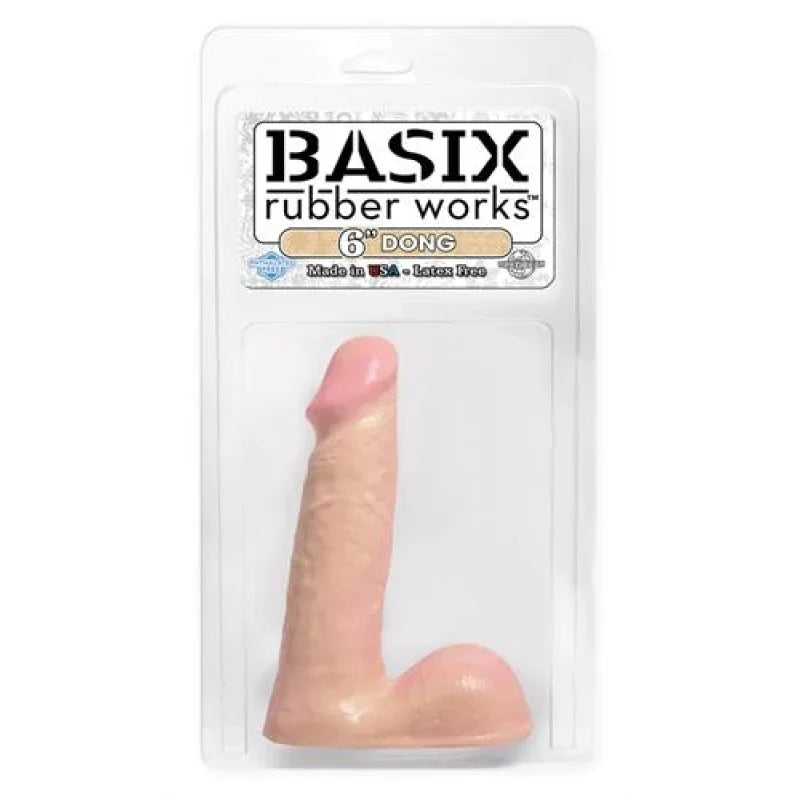 Basix Rubber Works - 6 Inch Dong - Flesh - MyPleasure