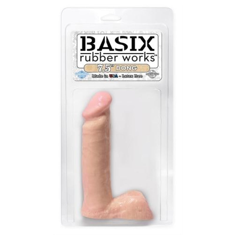 Basix Rubber Works - 7.5 Inch Dong - Flesh PD4203-21