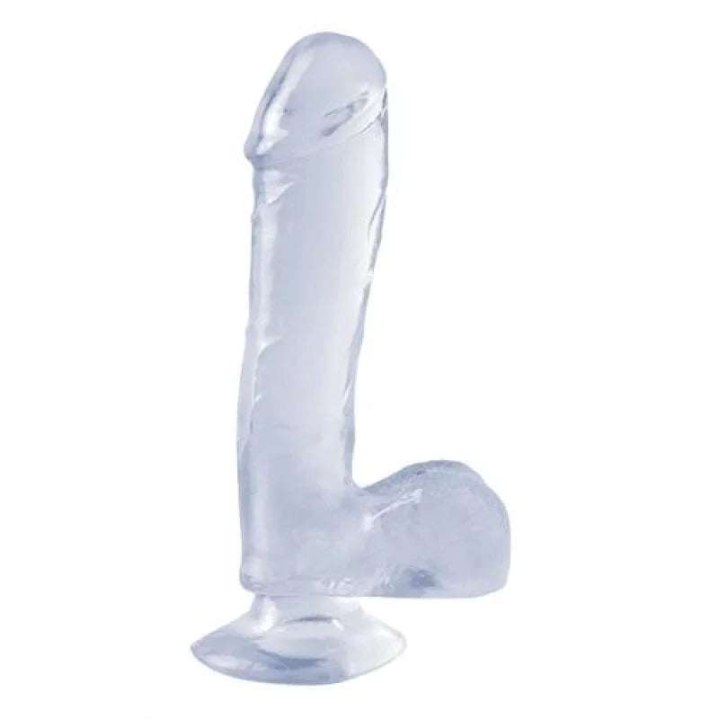 Basix Rubber Works - 7.5 Inch Dong With Suction Cup - Clear - MyPleasure
