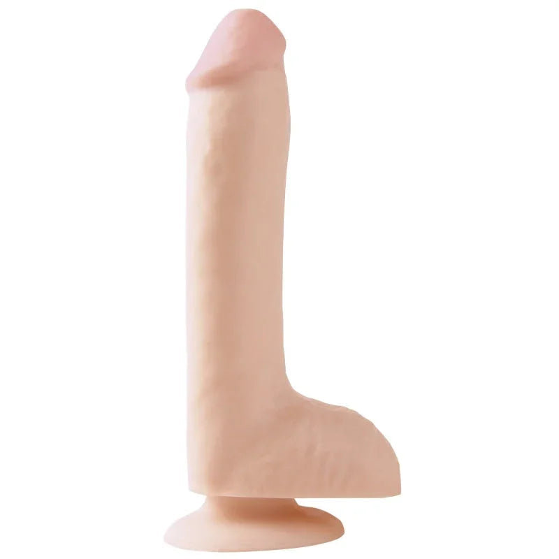 Basix Rubber Works 8 Inch Dong With Suction Cup - Flesh - MyPleasure