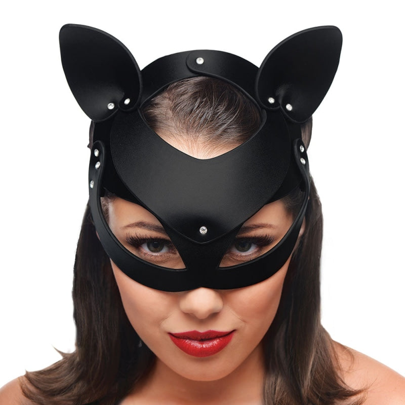 Black Cat Tail Anal Plug and Mask Set