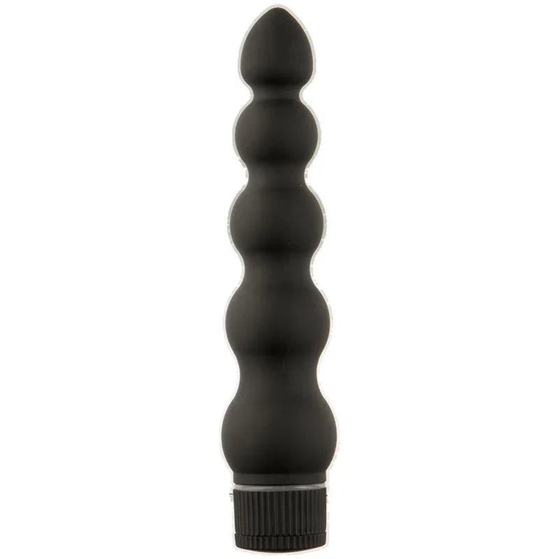 Black Magic 7 Inch Ribbed Vibe - MyPleasure