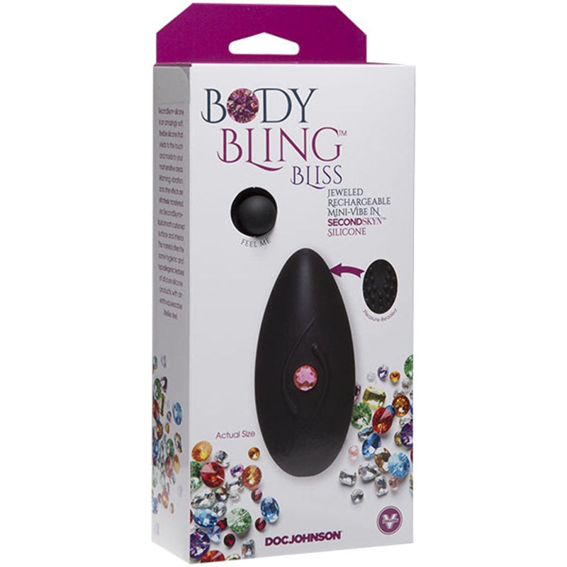 Body Bling - Clit Caress Mini-Vibe in Second Skin Silicone - Pink
