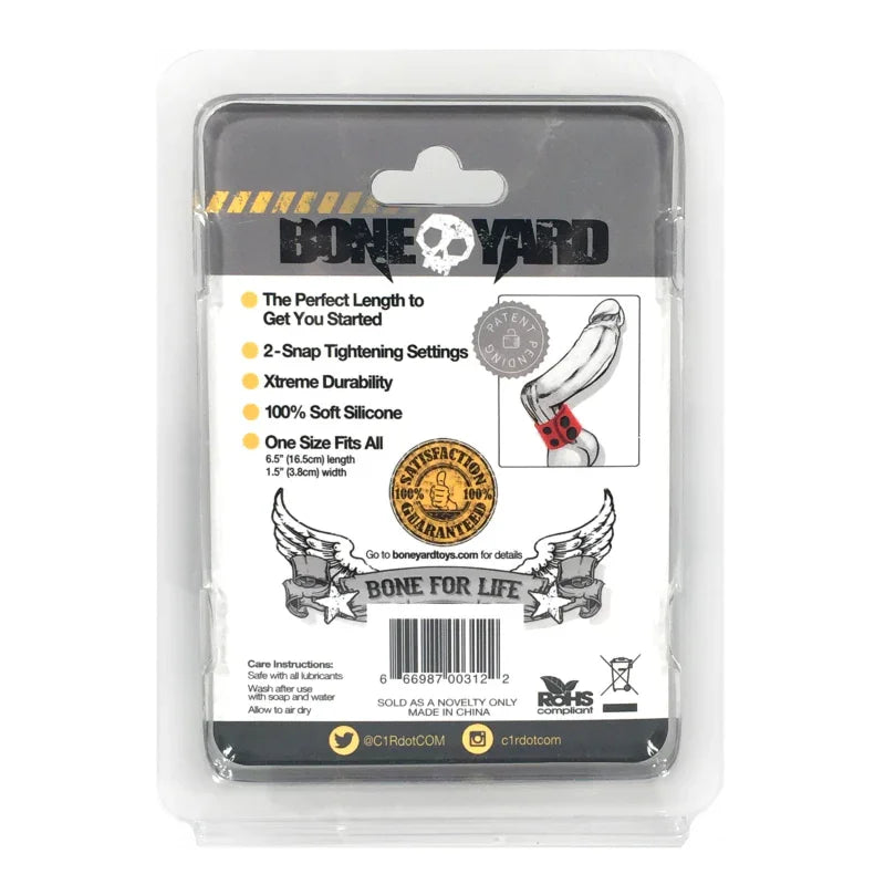 Boneyard Silicone Ball Strap 4cm Stretcher - Red - MyPleasure