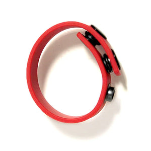 Boneyard Silicone Cock Strap 3 - Snap Ring - Red - MyPleasure