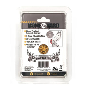 Boneyard Silicone Cock Strap 3 - Snap Ring - Red - MyPleasure