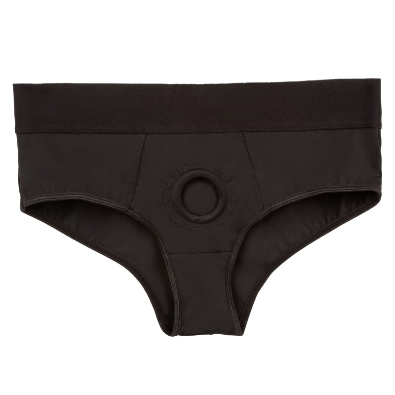 Boundless Backless Brief - S/m - Black - Harnesses & Strap-Ons