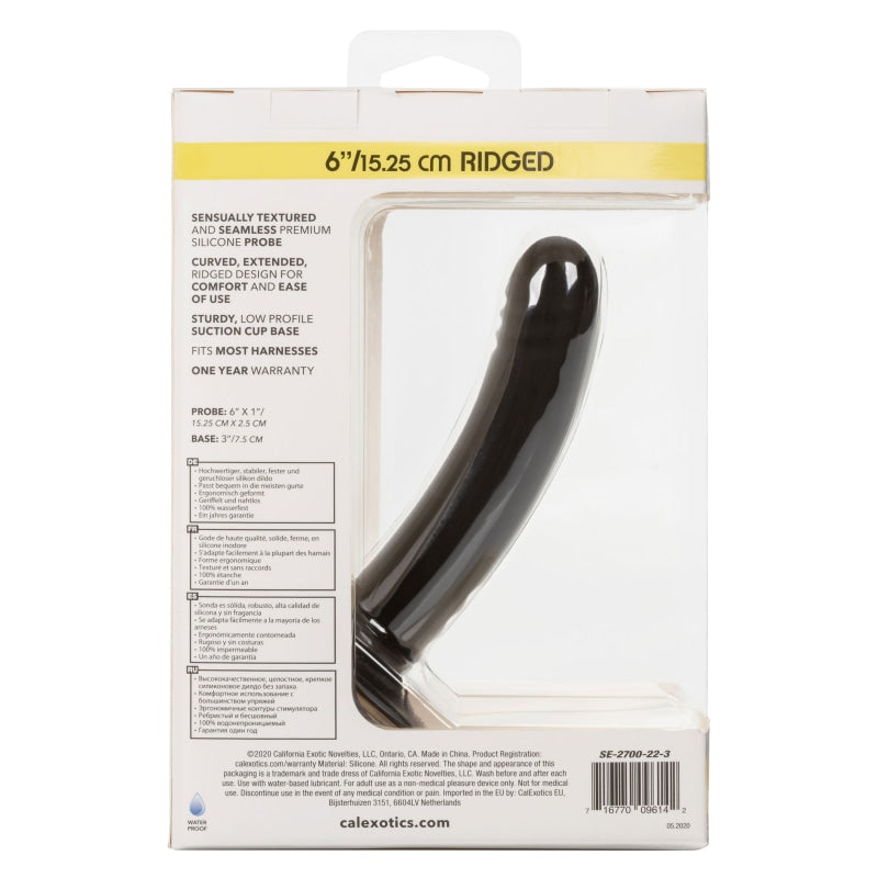 Boundless Ridged - 6 Inch - Black - Dildos & Dongs