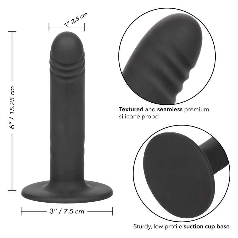 Boundless Ridged - 6 Inch - Black - Dildos & Dongs