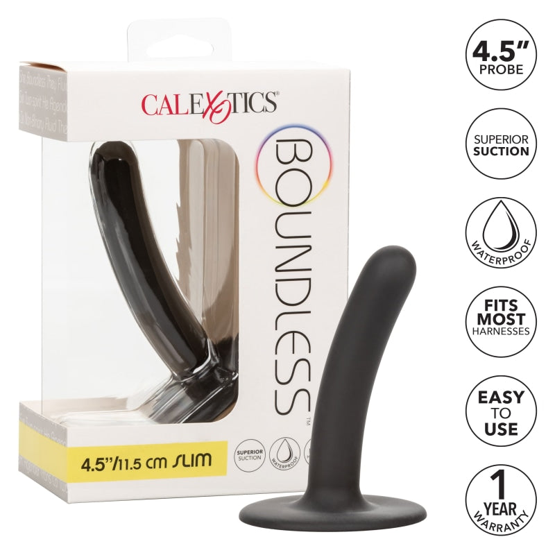 Boundless Slim - 4.5 Inch - Black - Dildos & Dongs