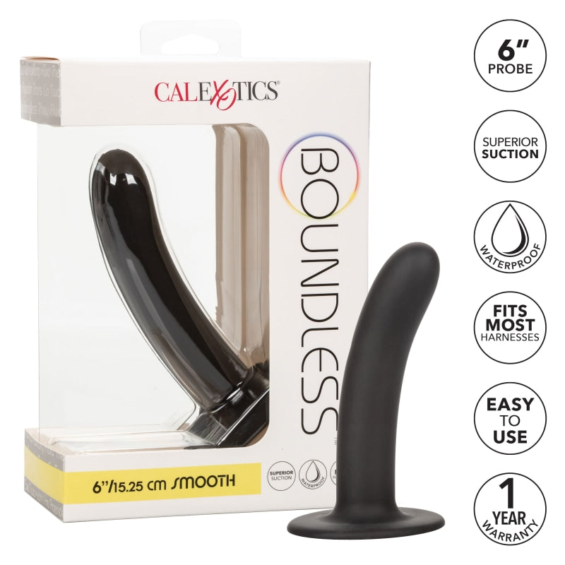 Boundless Smooth - 6 Inch - Black - Dildos & Dongs