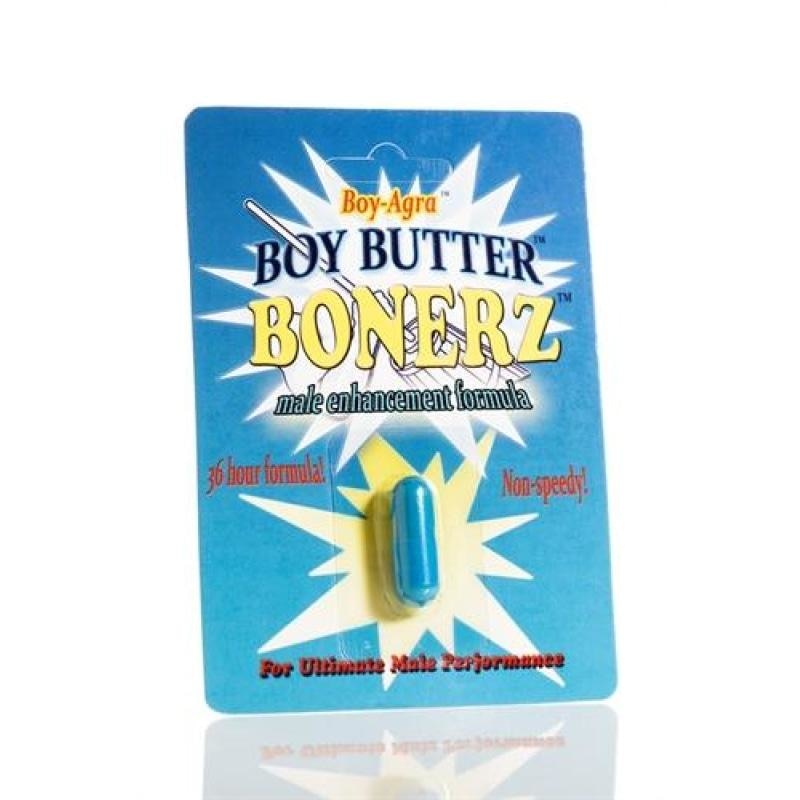 Boy-Agra Boy Butter Bonerz - Male Enhancement Formula - 1 Blister Pack BNZ01
