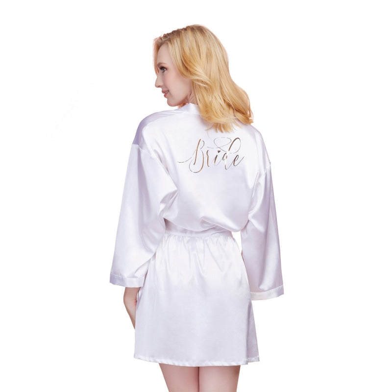 Bride Robe - Large - White DG-11292WHTL