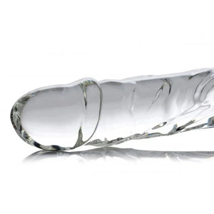 Brutus Glass Dildo Thruster - Clear - MyPleasure