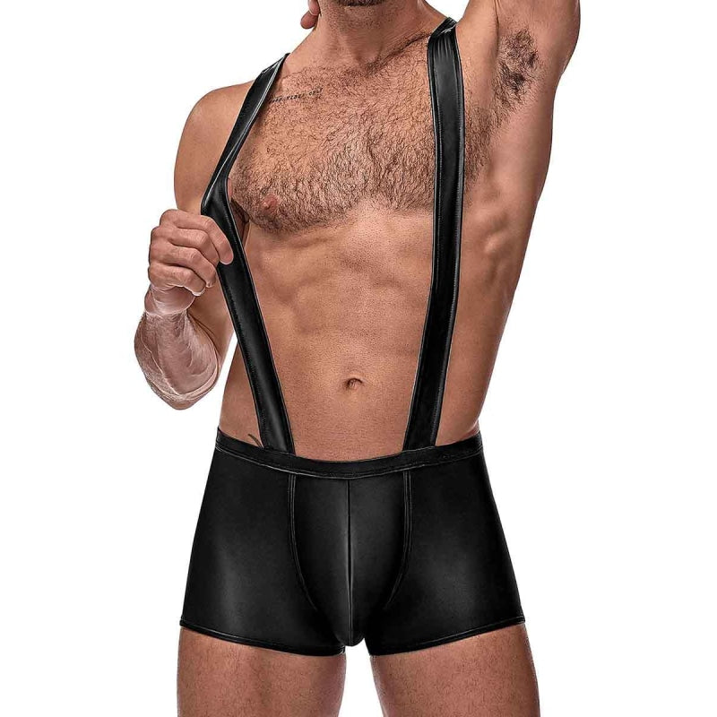 Cage Matte Cage Back Singlet - L/ XL - Black - Lingerie & Sexy Apparel