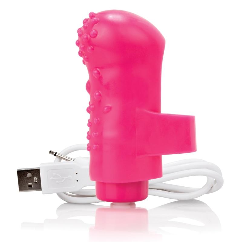 Charged Fingo Rechargeable Finger Vibe - Pink AFNG-PK-101E