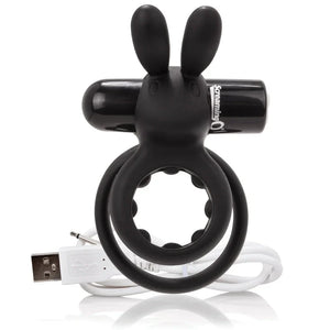 Charged Ohare Rechargeable Rabbit Vibe - Black - MyPleasure