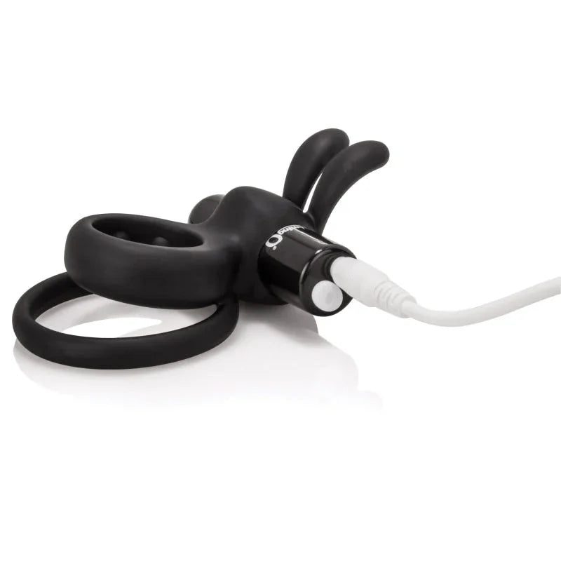 Charged Ohare Rechargeable Rabbit Vibe - Black - MyPleasure