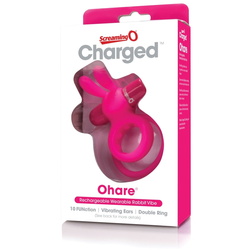 Charged Ohare Rechargeable Rabbit Vibe - Pink